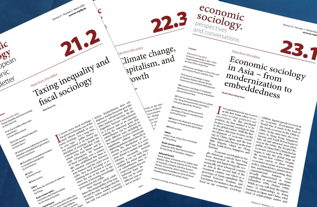 Three previous issues of economic sociology. perspectives and conversations